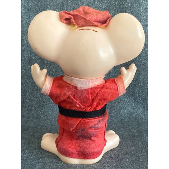 VTG Niagara Plastics Topo Gigio Mr Mrs Santa Claus Mouse Coin Bank Hard Plastic - Picture 7 of 14